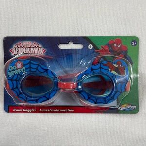 Marvel Spider Man Goggles Blue and Red Push-button adjustable head strap